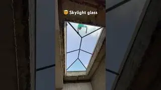 🤯🇮🇳 SKYLIGHT GLASS ROOF | GLASS CILING #maaaluminiumdecorators #interior #skylight #tranding