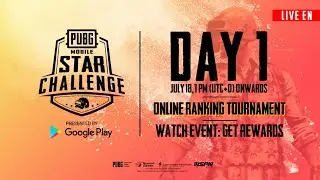 PMSC 2019 Online Ranking Tournament Day 1 | PUBG MOBILE Star Challenge 2019