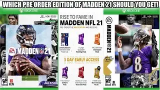 WHICH PRE ORDER EDITION OF MADDEN 21 SHOULD YOU GET? WHICH IS WORTH IT? | MADDEN 21
