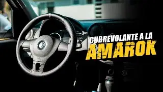 Cubrevolante cosido a mano a la VOLKSWAGEN AMAROK