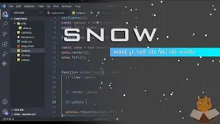 JavaScript Tutorial - How To Make Snow Effect #javascript #coding #programming