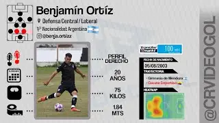 Benjamin Ortiz | FUTBOLISTA | Defensa Central / Lateral | Gimnasia de Mendoza - 2023