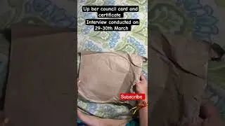 certificate of enrollment interview conducted on 29 march #advocate#barcouncilofindia #youtubeshorts