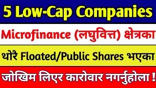 Top 5 Low Cap Microfinance Stocks in Nepse 2025 #lowcap
