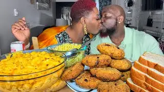 DEEP FRIED MACKEREL PATTIES| MUKBANG EATING SHOW!
