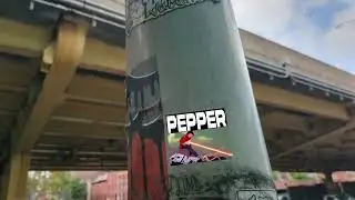 NYC Slap Stickers 2025 -  THE AKIRA PEPPER -  Augmented Reality Graffiti   #KOAR  --  A1