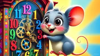 Hickory Dickory Dock 🐭 | Fun Nursery Rhyme for Kids | Cartoon Animation @minimagic-d1k