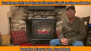 Электрический каминный обогреватель Duraflame. Портативный и простой в использовании. Отлично гре...