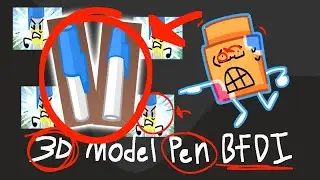 3d Modeling Pen From Bfdi (Blender Timelapse)