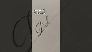 Cursive Handwriting Tutorial | Letter d #cursivehandwriting #cursivewriting
