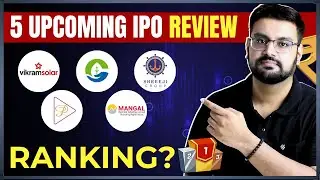 5 New IPOs Ranked | Vikram Solar, Gem Aromatics, Shreeji Shipping, Patel Retail, Mangal Electrical