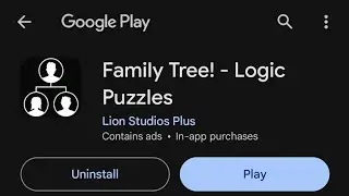 Family Tree! - Logic Puzzles Lion Studios Plus Gameplay