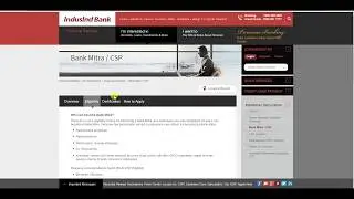 HOW CAN APPLY INDUSIND BANK CSP
