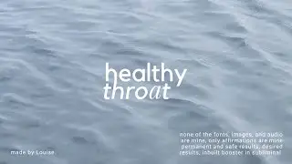 ( ridiculously powerful! ) heal sore throat subliminal.