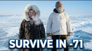 81-year-old Grandma building a snow house!