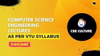 CSE CULTURE | VIDEO LECTURES ON CS ENGINEERING | AS PER SYLLABUS | VTU | COMPUTER SCIENCE | TRAILER