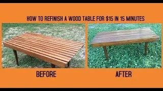 DIY Wood Table Makeover-*No Stripping w/ Howards Restor a Finish (Review & Tutorial)