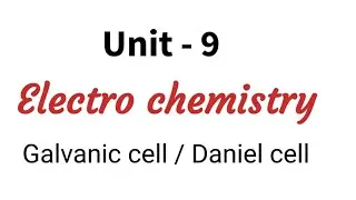 Galvanic cell / Daniel cell / Electro chemistry / TN class 12 chemistry chapter 9 in Tamil