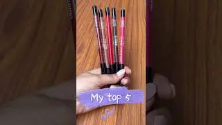 My top 5 lipliner shades #shortsviral