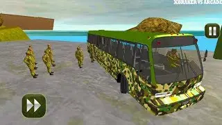 Army Bus Driving 2017 - Military Coach Transporter New Bus Unlocked Android Gameplay