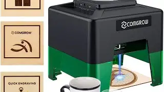 How to Engrave on Dog Tag and Ceramic plate by Comgrow Mini Laser Engraver?