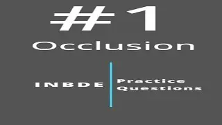 INBDE Practice Questions occlusion1 #shorts