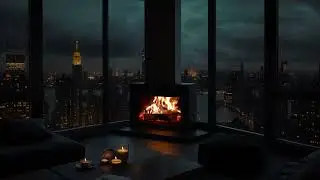 Calming Rainy Night in NYC 🌧️ Cozy Window View for Deep Relaxation & Sleep (No Ads)