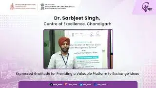 Dr. Sarbjeet Singh, Centre of Excellence, Chandigarh at YASHADA, Pune