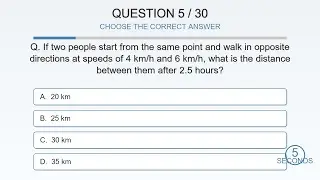 Quantitative Aptitude MCQs  Time, Speed & Distance  Crack SSC, Banking & Govt Exams 🚀