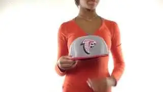 Falcons 'TRACE-POP' Grey-Red Fitted Hat by New Era