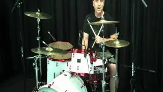 Spaun Custom Series Maple Kit- 5pc White w Candy Red HW