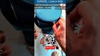 @TrakinTech #borosil 400gm per container glass #lunchbox | #shorts
