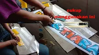 skill keren || pembuatan cutting sticker manual