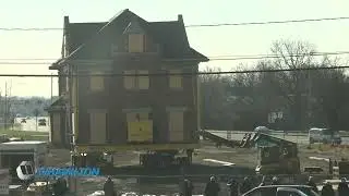 Hamilton, Ohio Train Depot Move in 45 Seconds - December 20th 2022