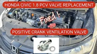 Honda civic bad pcv valve which causes rough idling, oil leaks, increased oil consumption cheap fix.