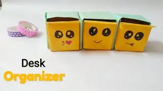 DIY Desk organizer | easy desk organizer | Desk organizer with paper | Craft with paper|.......