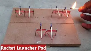 How To Make Matchbox Rocket Launcher pad#MatchboxRocket Launcher#RuberbandRocket#Diy@TechnolgyWorld 