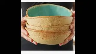 Handmade Stoneware Colorful Ceramic Bowl Set of 4 by VIBceramics