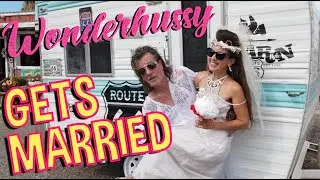Wonderhussy Gets Married at the Barn Bar and Grill Wedding Chapel on Route 66 in Newberry Springs