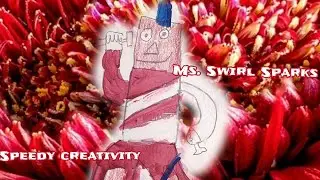 Speedy creativity Red, white and 92 Blue: Ms. Swirl Sparks