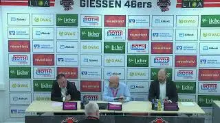 46ers-TV: Pressekonferenz GIESSEN 46ers - BBC Bayreuth