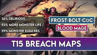 PoE 2 | Blood Mage - Frost Bolt CoC Comet | T15 Breach + T4 Xesht | Dawn of the Hunt 0.2.0h