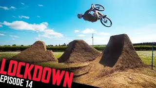 RIDING THE BEST NEW BACKYARD DIRT JUMP CREATION!! LOCKDOWN EP14
