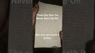 Mary Linton&rsquo;s Letter to Arthur Morgan | Red Dead Redemption 2 Emotional Story#tarot