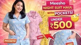🩷Meesho winter Night suit🩷 Under 500₹ 😱 full fleece cord set 