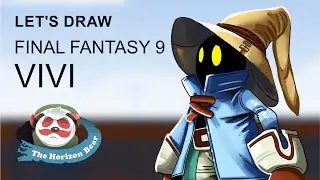 The Horizon Bear -  Let's Draw Final Fantasy 9 - Vivi #ff9 #finalfantasy9 #vivi