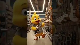 Supermarket Goes Wild as Duckling Jams on the Keyboard #cuteduck #duckshopping #coolduck