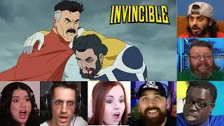 Reactors Reaction to the Omni-man Kills The Immortal  | Invincible S1E7 (2021)