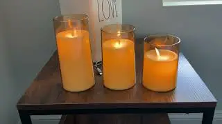Aignis Flameless Candles Flickering Review | Plexiglass LED Candles for Home Table Decor