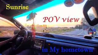POV: Sunrise Paints My Hometown in Soft, Golden Light